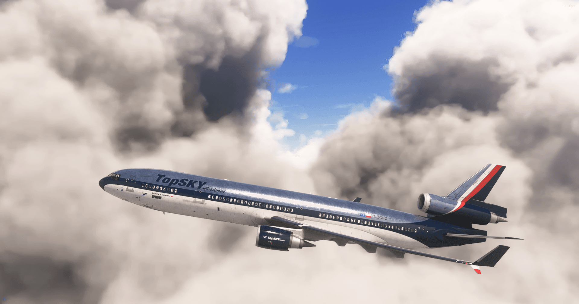 TFDi MD-11: TopSKY PW/GE (T-CGFC)